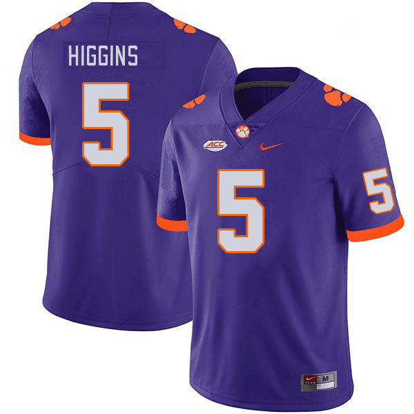 Clemson Tigers #5 Tee Higgins College Football Jerseys Stitched Sale-Purple